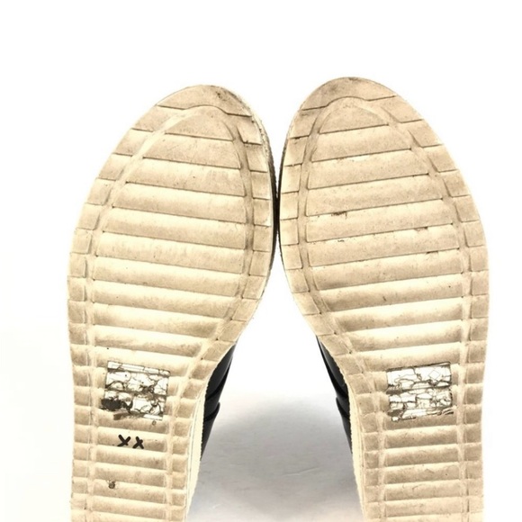 🌸3 for $30 Oxford Derby Lace Black Pattern leather off-white platform size 9 - Picture 8 of 11